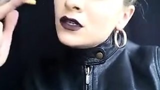 Goddess Marlena - Black Lips Smoking