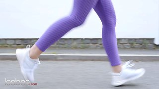 Lesbea Alexis Crystal gives french maid slapping and lesbian ass-fuck ejaculation