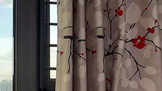 Latex slut solo anal masturbation