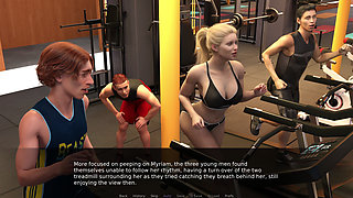Project Myriam (extra Scenes with Horny Studs) - Myriam Gets Creampied in Her Ass by 3 Horny Studs at the Gym