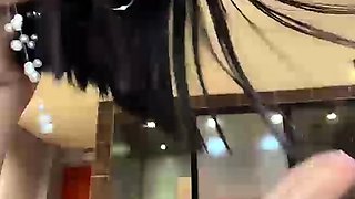 Busty latina suck three cocks and takes hard anal pounding l