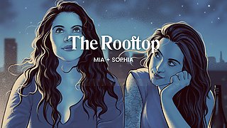 Dominant girlfriend makes you explode on the rooftop in this ASMR lesbian audio experience