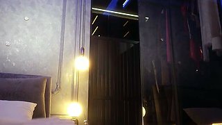 Blonde tight pussy babe solo toy fun in glamour masturbation