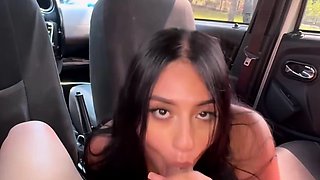 Stranger interrupted workout, gave oral in car - PUBLIC SEX