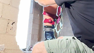 Coslpay Outdoor Double Anal Fisting