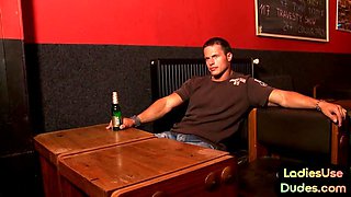 Retro mean amateur porn using big strapon