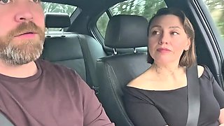 Hot amateur sex with a horny MILF that asked me for a drive!
