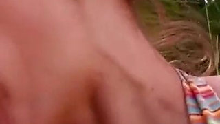 Redhead chick fucked hard in the ass