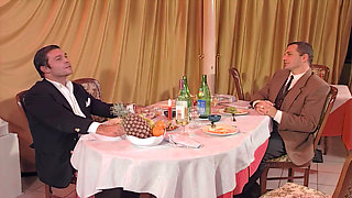 First Dinner and Then Exchange of Couples Between Friends