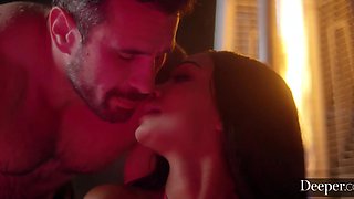 Sensual threesome with perfect Ebony babes Shy Alina and Harley