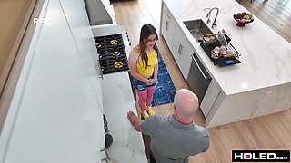 Babysitter Uses Her Butthole To Save Her Job