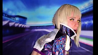 Lana Rain In Racing Saber Alter Pleases Her Master FemDom
