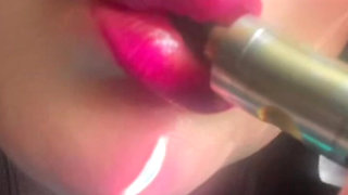 Smoking Hot Pink Seductive Lips & Slow Motion Vapor Bliss