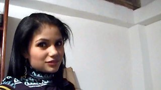 Barely legal latina teen GF big cock sex