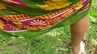 Outdoor my Hot Young Bhabhi and me