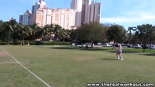 Therealworkout sexy blond Addison Avery pounded after footba