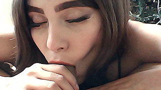 My Stepbrother Helps Me Build the Tree if I Give Him a Blowjob I Agreed