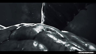 Extreme Parasite Lesbian Horror - Melody Marks & Blake Blossom in Hardcore Monster Sex Scene