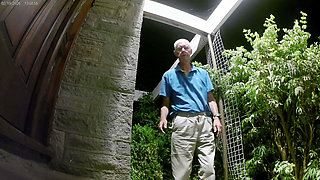 Stripping and Wanking at My Front Door