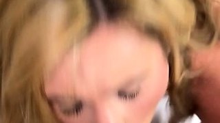 Lovely Blonde Babe Loves It Roughly