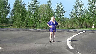 Nude Walk in Road