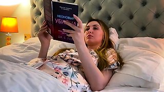 Blonde teen solo stripdance