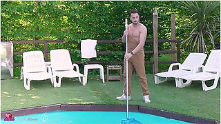 Francis X And Annalisa Atomic Blonde - Fuck The Gardener While Cuckold Husbands Watch The Game - Threesome