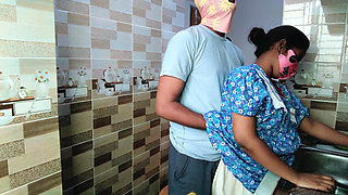 My husband can't wait for a moment to fuck my tight pussy__Desi kitchen fuck xxx