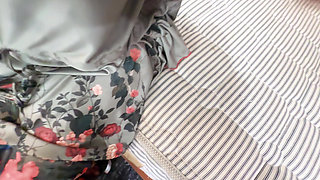While going to stepfather's office, celebrated honeymoon with aunty, hardcore sex