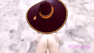Konosuba megumin oral cowgirl missionary