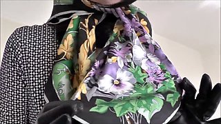 Put on a headscarf and pleasure yourself for your headscarf mistress