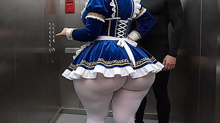 Big Ass Maid Stepsister Bent Over in Front of Me