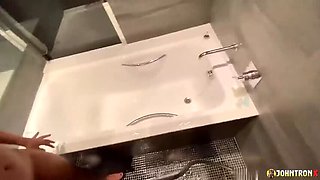 Johntronx Fucks Hot Thai Girl in Shower and Bed – POV Creampie