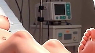 Doctor Licking Pregnant Feet in Operating Room - Fetish Session
