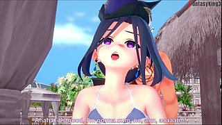 Clorinde hard fucked in a bikini - Genshin Impact