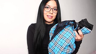 Blonde tight pussy babe solo toy fun in glamour masturbation