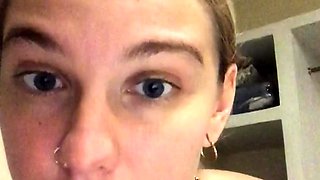 Cute Blond Teen Shows Big Boobs amp Fingers Shaved Pussy at