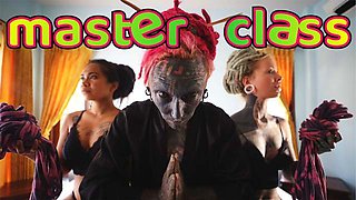 Explosive Anuskatzz and Lily's shibari bondage scene