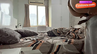 Fucked by My Roommate and Get Multiple Squirt Evolova Electronic Sex Doll