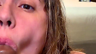 Stepson Hides in My Closet & I Couldn't Oppose His Throbbing Cock Before Hubby Gets Home - Quick Risky BJ