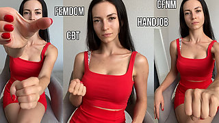 Femdom Handjob Roleplay, CBT, CFNM, POV