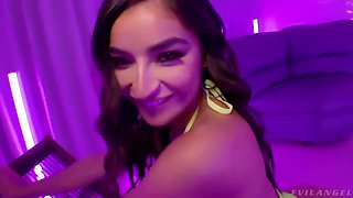 Cute Hottie Emily Willis Anally Dominated In The Purple Room