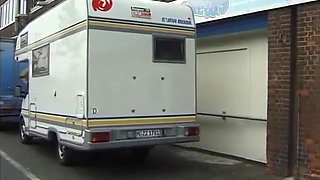 Hot Girl Sucks A Huge Cock Inside The Delivery Van