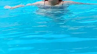 Summer Has Arrived! Time for the First Visit to the Pool Sexy Big Nurse Vicki Style!