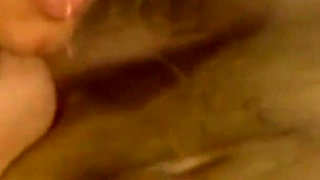 Blonde Slut Takes Piss on Breast Before Fucking Outdoors