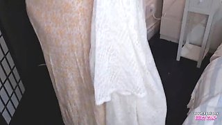 Granny Creams Her Hairy Bush While Thinking Of Your Cock - BBW MILF With Big Tits