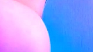 Big Tits Tranny Strokes her Big Cock