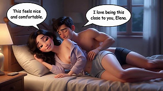 Young Man and Beautiful Woman Share Passionate Secret Encounters at Home (ai Generated)