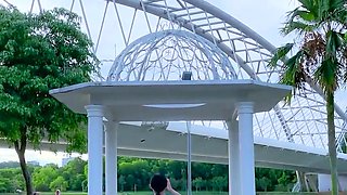 Eroberlin Monika Benz teen outdoor public sexy masturbation