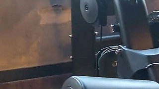 Giving My Pregnant Bitch a Piss After the Gym